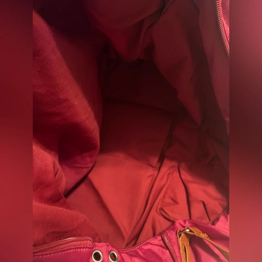 Sondra Roberts Pink Baby Bag with Brown Straps - Picture 7 of 7